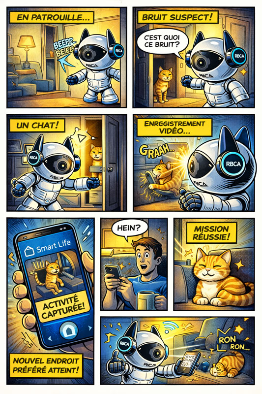 Caméra Wifi / Suivi de mouvement RBCA systems Y30 "Le Robot" – Image 5