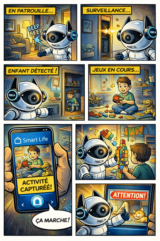 Caméra Wifi / Suivi de mouvement RBCA systems Y30 "Le Robot" – Image 3