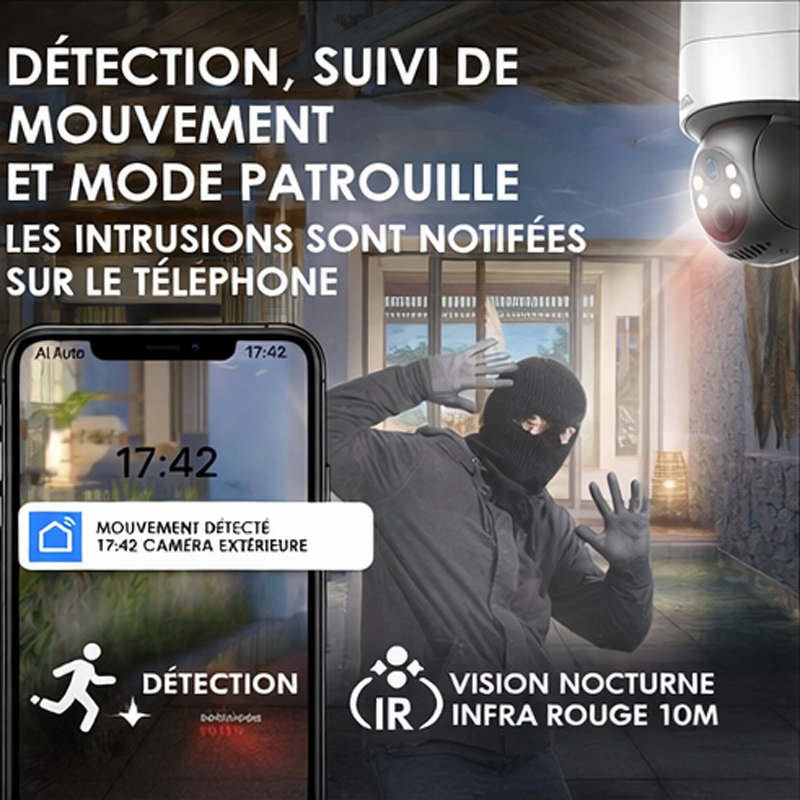 Caméra Wifi  / Extérieure / Solaire RBCA systems Q10-WiFi – Image 5