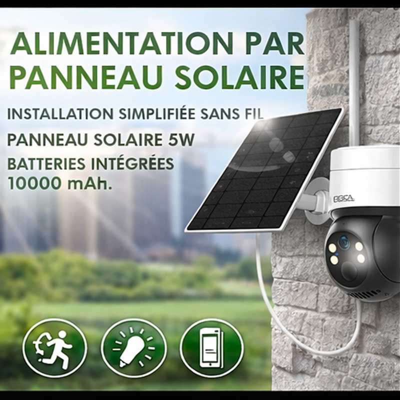 Caméra Wifi  / Extérieure / Solaire RBCA systems Q10-WiFi – Image 7