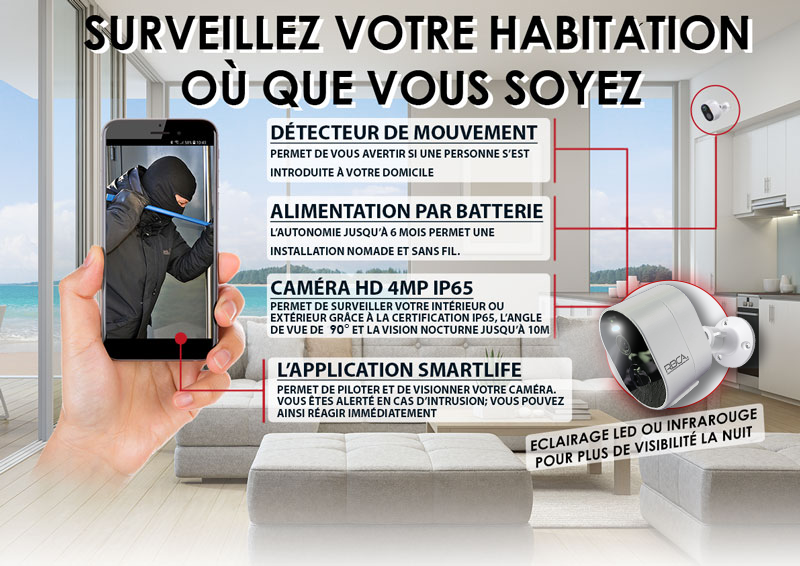 RBCA-systems caméra Wifi Batterie A2 EVO V1.4